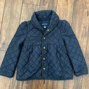 EUC Shawl Collar Bow Quilted Ralph Lauren Jacket